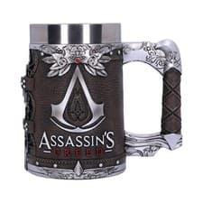 Image of ASSASSINS CREED BLACK TANKARD COLLECTIBLE RESIN WITH STAINLESS STEEL
