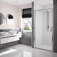 Image of Merlyn Arysto 6 In-Fold Shower Door 900mm Chrome Finish 1950mm Height Left Hand