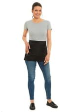 Image of Plain Bar Apron with Pocket for Men & Women Waist Apron for Bar Café Restaurant