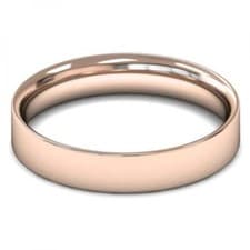 Image of 9ct Rose Gold 4mm Classic Comfort Flat Court Wedding Ring