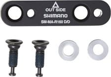 Image of Shimano Adapter for flat mount calliper to road flat frame mount, for rear 160 m