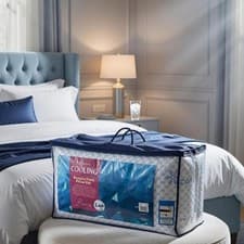 Image of 2 x New Luxury Soft Cooling Memory Foam Pillows Anti-Bacterial Premium Support