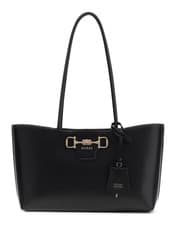 Image of GUESS shoulder bag Janie Logo Girlfriend Carryall Black