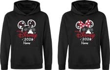 Image of Custom Disneyland 2026 Hoodie, Personalised Mickey Minnie Disney Squad Hoodie