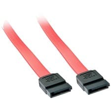 Image of LINDY 33324 SATA Cable Red 1x SATA plug 7-pin to 1x SATA plug 7-pin 0.50 m