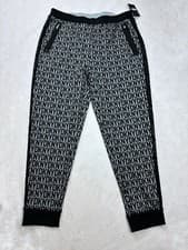 Image of DKNY Logo Spellout Jogging Bottoms Trousers Sweat Pants Black BNWT Large