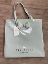 Image of Ted Baker Bow Icon Tote Shopper Bag Mint Green Large BNWT Summer Classic