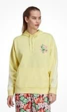Image of ADIDAS X MARIMEKKO Yellow Sz S Oversized BNWT £60 Hooded Print Sweatshirt