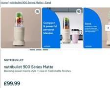 Image of nutribullet 900 Series Matte - Powerful & Personal - Perfect for Smoothies