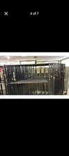 Image of Clothes Rail Heavy Duty 350kg. Industrial Retail Rail On Huge Wheels. 6ft X5ft