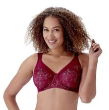 Image of Berlei B521 Underwired Beauty Minimiser Bra Burgundy
