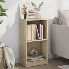 Image of WALPLUS Bookshelf Sonoma Oak 40x24x75 cm Engineered Wood Storage