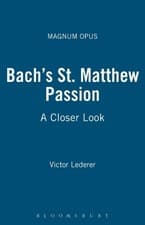 Image of Lederer - Bach's St. Matthew Passion - paperback or softback - X555z