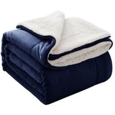 Image of Fluffy Sherpa Fleece Blanket Thick Mink Warm Sofa Bed Throw Double King Sizes UK