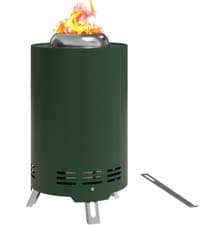 Image of Outsunny Stainless Steel Smokeless Wood Burning Firepit Garden Fire Pit