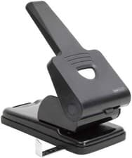 Image of Rapesco - 1163 - 865-p2 Heavy Duty Black 2 Hole Punch - 63 Sheet Capacity