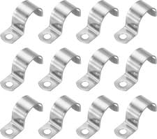 Image of Half saddle clip/clamp A2 Stainless U Pipe Clamp Holder P Clamps Pipe Clamp