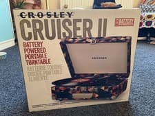 Image of Crosley Cruiser II Portable Turntable Record Player CR8005C-TR, Boxed Unused
