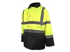 Image of Scan Hi-Vis Yellow/Black Motorway Jacket - M (41in)
