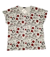 Image of Ladies Official Disney Princesses Tee T-Shirt - Grey Size 12