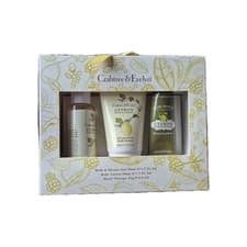 Image of Crabtree & Evelyn Citron Honey & Coriander Shower Gel, Hand Cream & Body Lotion.