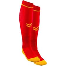 Image of Hummel Kids Red Football Socks / BNWT / Red Yellow / RRP £13