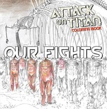 Image of Attack on Titan Coloring Book 2: Our Fights by Hajime Isayama Paperback Book
