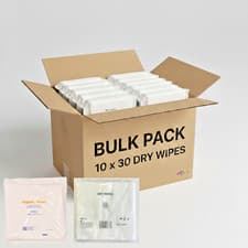Image of 300x Disposable Dry Wipes | 10 Packs x 30 Wipes | Extra Durable | Lint-Free