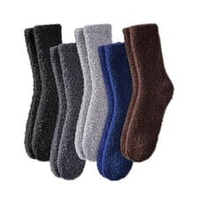 Image of 5 Pairs Women Soft Fluffy Cosy Bed Socks Warm Lounge Slipper Fleece Sock Winter