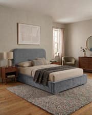 Image of Cloud Comfort Bed Frame Luxury Teddy & Plush Velvet Upholstered All Sizes