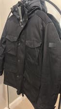 Image of Quilted Black Barbour Nautic Wax Jacket Size Medium Brand New Without Tags