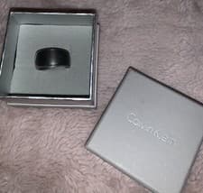 Image of Calvin Klein Grey & Silver Ring Bnib