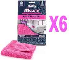 Image of 6X MINKY M CLOTH HI-TECH DUSTER CLEANING CLOTH FOR CLEAN SURFACES POPULAR BUNDLE