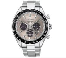 Image of Seiko Selection SBPY181 Solar Chronograph Sapphire Black Dial 42mm Men's Watch