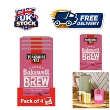 Image of Yorkshire Tea Cherry Bakewell Brew 160 Bags 4x40 Tea Bags (Total 160 bags)