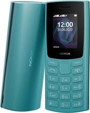 Image of Nokia 105 (2023) 2G Feature Phone - Cyan Blue - Unlocked - New