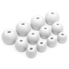 Image of 12 x Silicone EarBuds Ear Tips For Beats Flex, Tour 2.0 Earphones in White