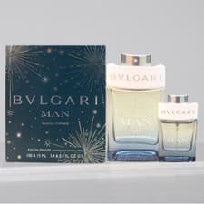 Image of Bvlgari Man Glacial Essence Eau De Parfum Spray 100ml + 15ml Set - New & Boxed