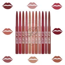 Image of W7 Lip Twisters - Colours Crayon Outline Liner Red Pink Nude Natural Draw Define