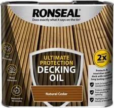 Image of Ronseal 36934 Ultimate Protection Decking Oil Natural Cedar 2.5L