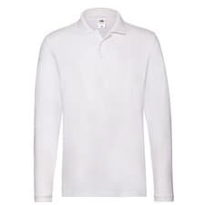 Image of Fruit of the Loom Mens Cotton Pique Long-Sleeved Polo Shirt  RW9661