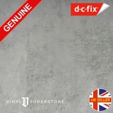 Image of D-C FIX GREY CONCRETE EFFECT STICKY BACK PLASTIC SELF ADHESIVE VINYL FILM 67.5cm