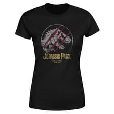 Image of Jurassic Park Lost Control Women's T-Shirt | Official Licensed JP Tee | Black