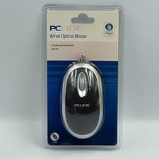 Image of PC Line Wired Optical Mouse • 3 Button & Scroll Wheel • USB PCL-WS01 New Sealed