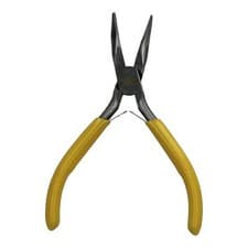 Image of Mini Bent Angled Long Nose Pliers Modelling Craft Hobby Fishing Plier 125mm / 5"
