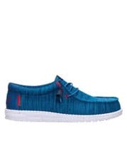 Image of HeyDude Wally stretch sox Shoe Ensign Blue / Multi