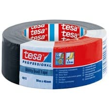 Image of tesa 74613 Professional Utility Duct Tape 48mm x 50m - Black