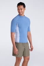 Image of Mountain Warehouse Mens UV Rash Vest Guard Stretch Swim Top Flat Seams Rashie