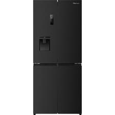 Image of Fridgemaster MQ79460DB 79cm Frost Free American Fridge Freezer Black D Rated