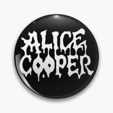 Image of Alice Cooper Handmade 32mm Pin Button Badge - Choose Your Design